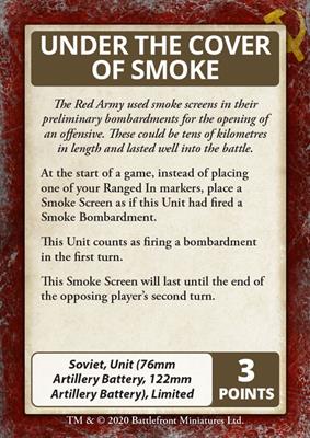 Flames of War: Bagration - Soviet Command Cards
