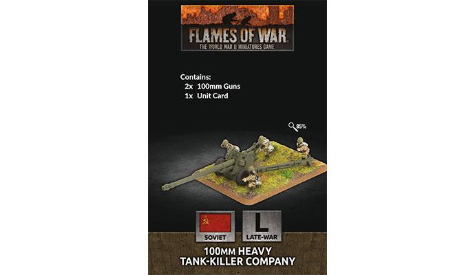 Flames of War: Soviet 100mm Heavy Tank-Killer Company (Late War)