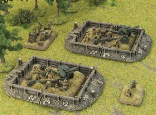 Flames of War: Log Emplacements - Gun Pit Markers