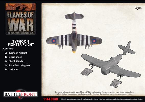 Flames of War: British Typhoon Fighter Flight (Late War)
