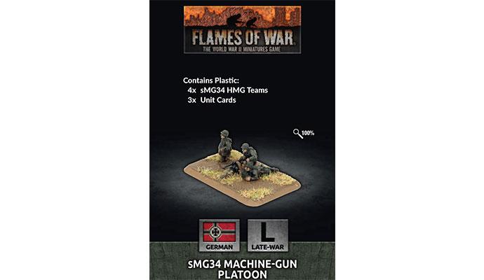 Flames of War: German sMG34 Machine-Gun Platoon (Late War)