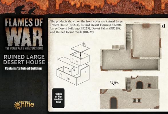 Flames of War: Ruined Large Desert House