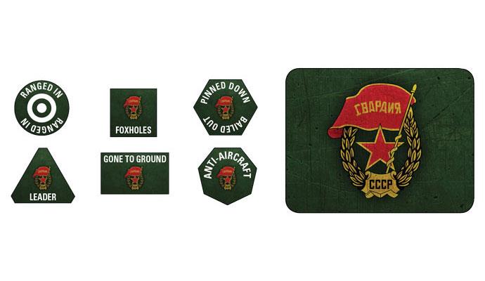 Flames of War: Soviet Guards Tokens and Objectives (Late War)