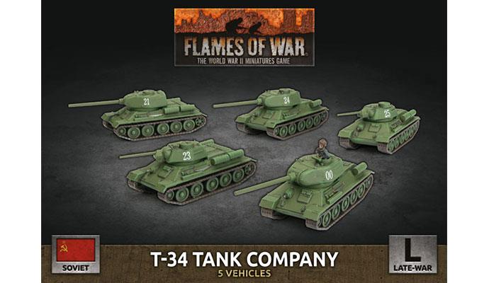 Flames of War: Soviet T-34 Tank Company (Late War)