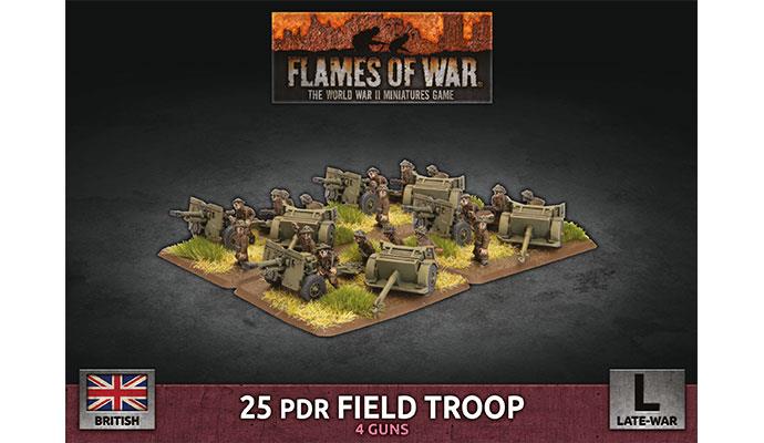Flames of War: British 25 pdr Field Troop (Late War)