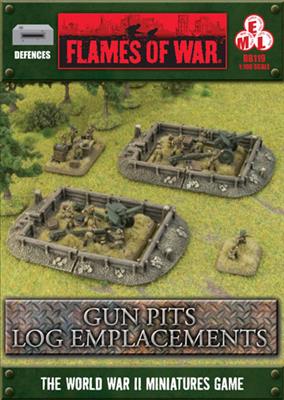 Flames of War: Log Emplacements - Gun Pit Markers