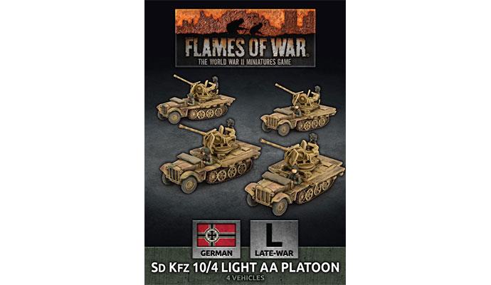 Flames of War: German SD KFZ 10/4 Light AA Platoon (Late War)