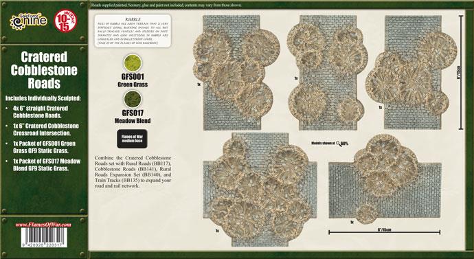 Flames of War: Cratered Cobblestone Roads