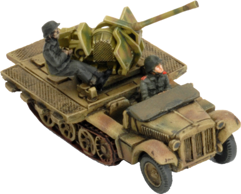 Flames of War: German SD KFZ 10/4 Light AA Platoon (Late War)