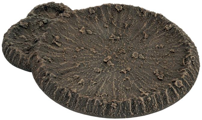 Flames of War: Large Craters and Ruined House