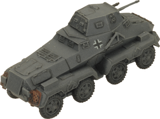 Flames of War: German SD KFZ 231 Heavy Scout Troop (Mid War)