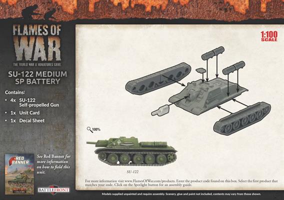 Flames of War: Soviet SU-122 Medium SP Battery (Mid War)