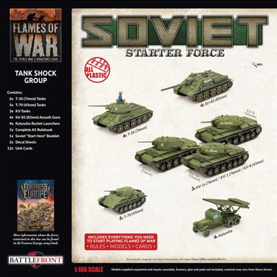 Flames of War: Soviet Starter Force - Tank Shock Group Army Deal (Late War)