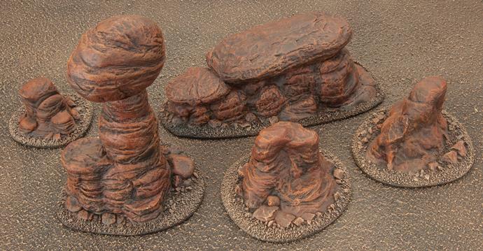 Battlefield in a Box: Badlands Tors - Mars