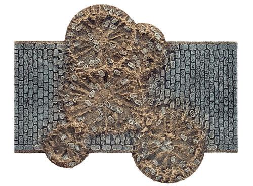 Flames of War: Cratered Cobblestone Roads