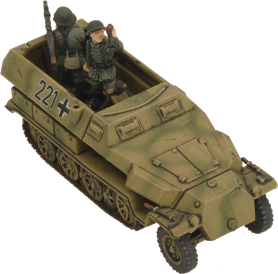 Flames of War: German SD KFZ 251 Half-Tracks (Mid War)