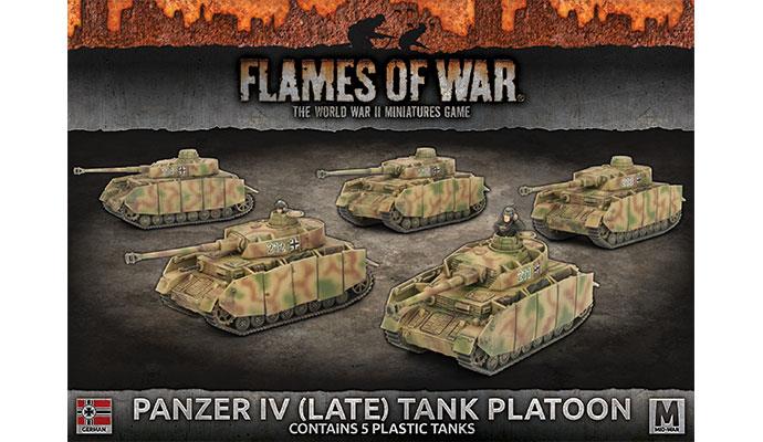 Flames of War: German Panzer IV (Late) Tank Platoon (Mid War)
