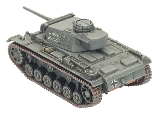 Flames of War: German Panzer III Tank Platoon (Mid War)