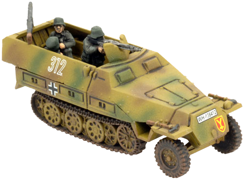 Flames of War: German SD KFZ 251 Transports (Late War)