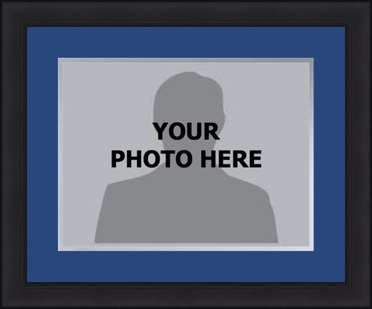 MLB Baseball Photo Picture Frame Kit - Toronto Blue Jays (Blue Matting, Gray Trim)