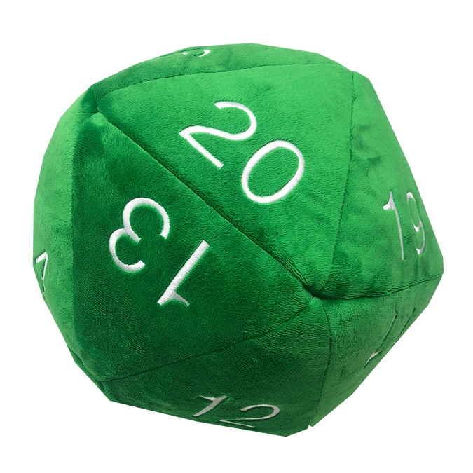 Ultra PRO: Plush - D20 Novelty Dice - Jumbo - Green