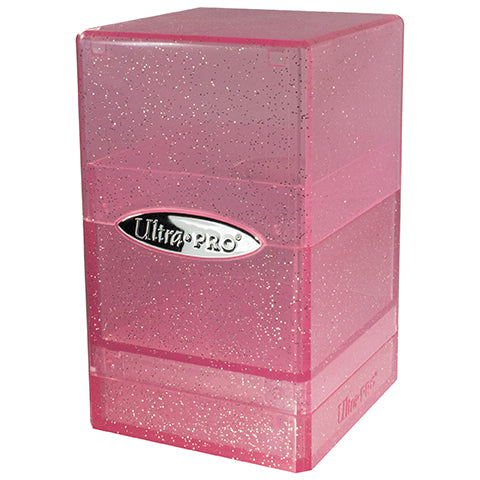 Ultra PRO: Satin Tower Deck Box - Glitter Pink