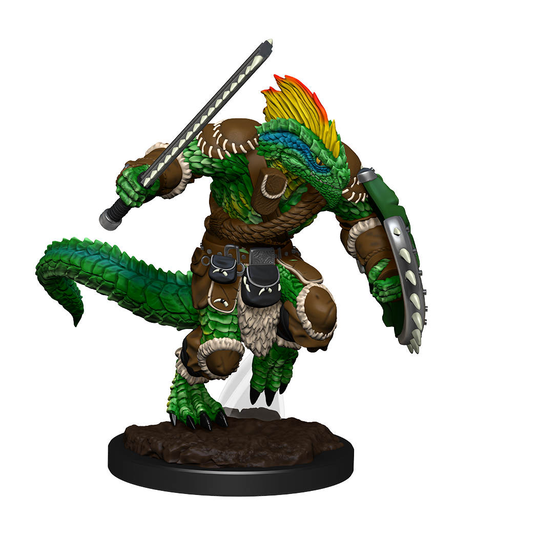 D&D: Nolzur's Marvelous Miniatures - Lizardfolk Barbarian & Lizardfolk Cleric