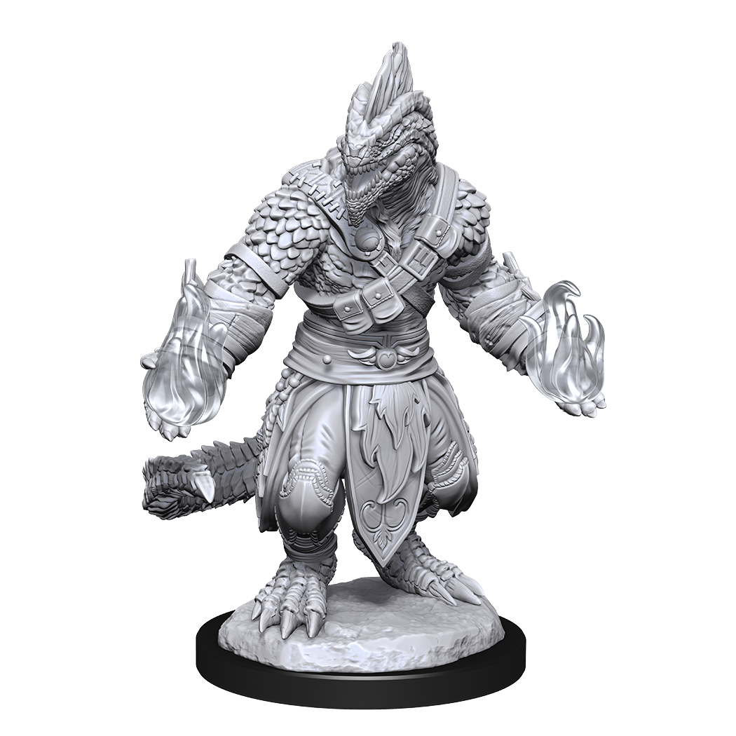 D&D: Nolzur's Marvelous Miniatures - Lizardfolk Barbarian & Lizardfolk Cleric