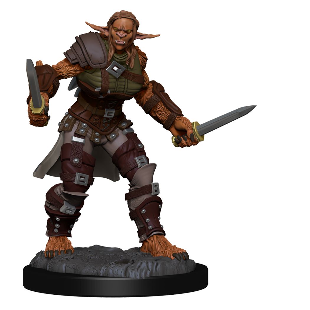 D&D: Nolzur's Marvelous Miniatures - Bugbear Barbarian Male & Bugbear Rogue Female