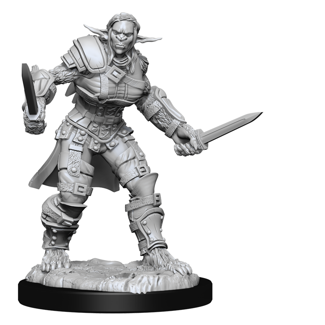 D&D: Nolzur's Marvelous Miniatures - Bugbear Barbarian Male & Bugbear Rogue Female