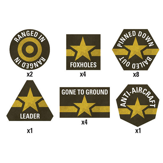 Flames of War: American Fighting First Token Set (Mid War)