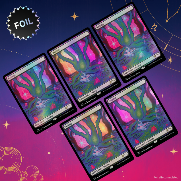 Magic: the Gathering - Secret Lair The Astrology Lands - Capricorn Foil Edition
