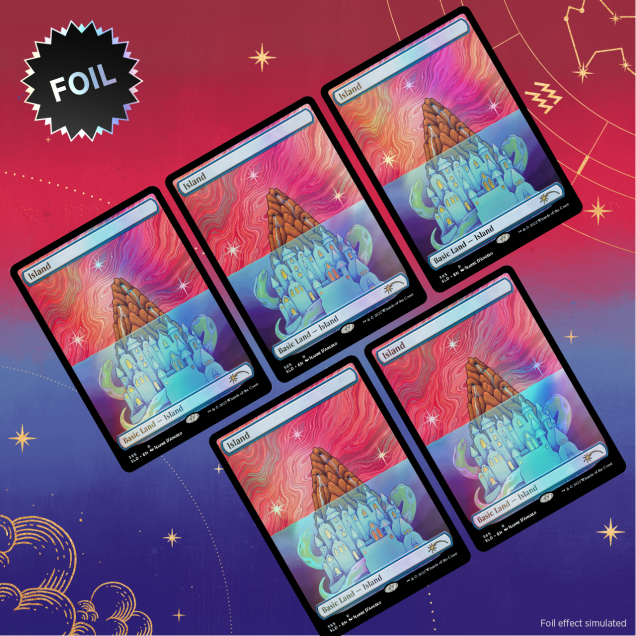 Magic: the Gathering - Secret Lair The Astrology Lands - Aquarius Foil Edition