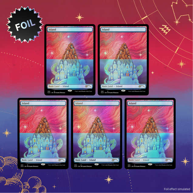 Magic: the Gathering - Secret Lair The Astrology Lands - Aquarius Foil Edition