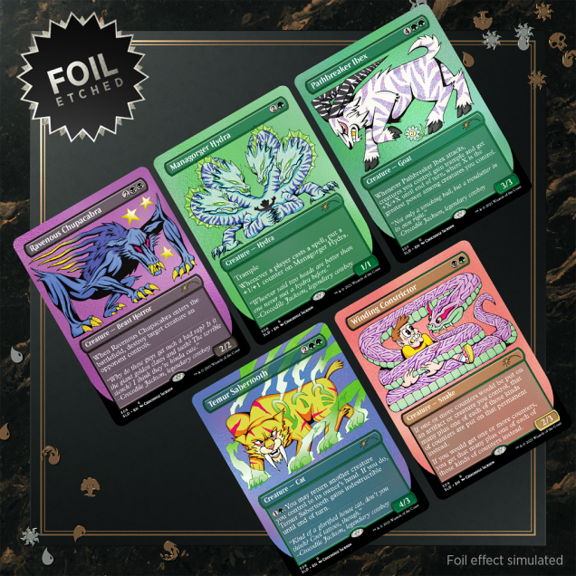 Magic: the Gathering - Secret Lair Crocodile Jackson's Monstrous Menagerie Foil Etched Edition
