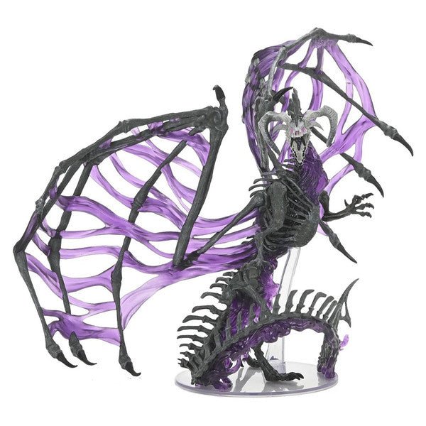 D&D: Icons of the Realms - Black Dracolich Boxed Miniature - Gargantuan
