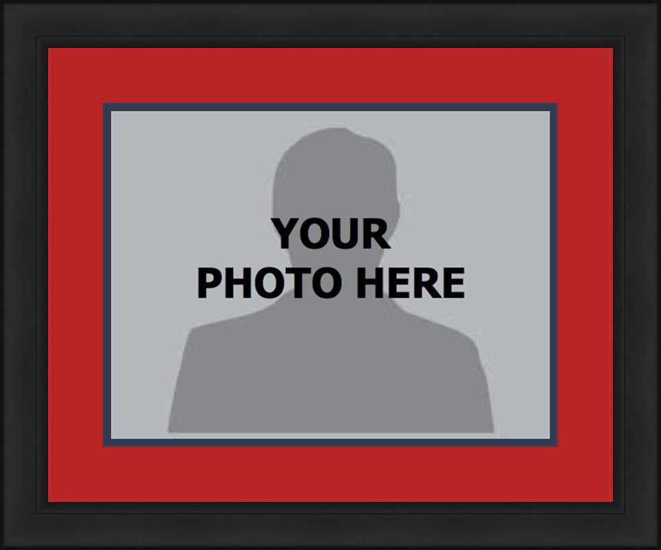 NBA Basketball Photo Picture Frame Kit - Washington Wizards (Red Matting, Navy Trim)