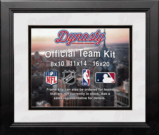 MLB Baseball Photo Picture Frame Kit - Chicago White Sox (White Matting, Black Trim)
