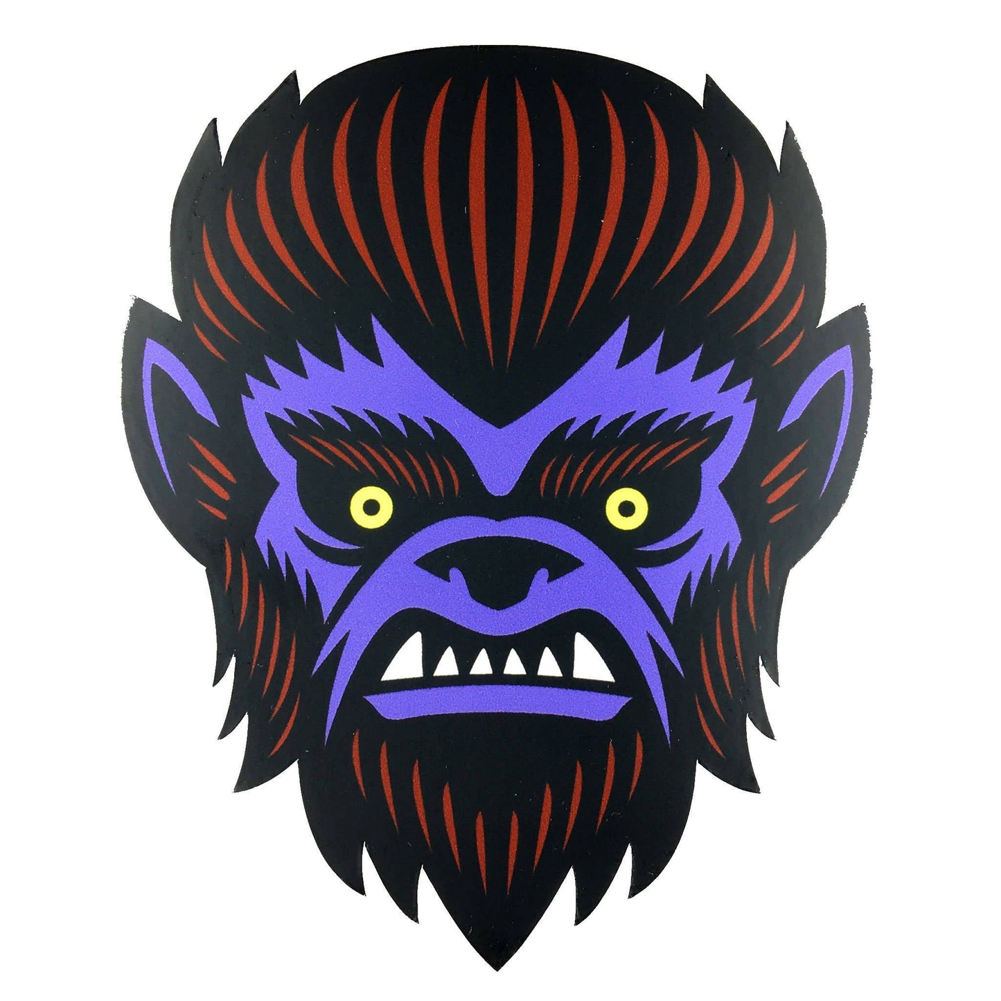 Wolf Man Head Sticker