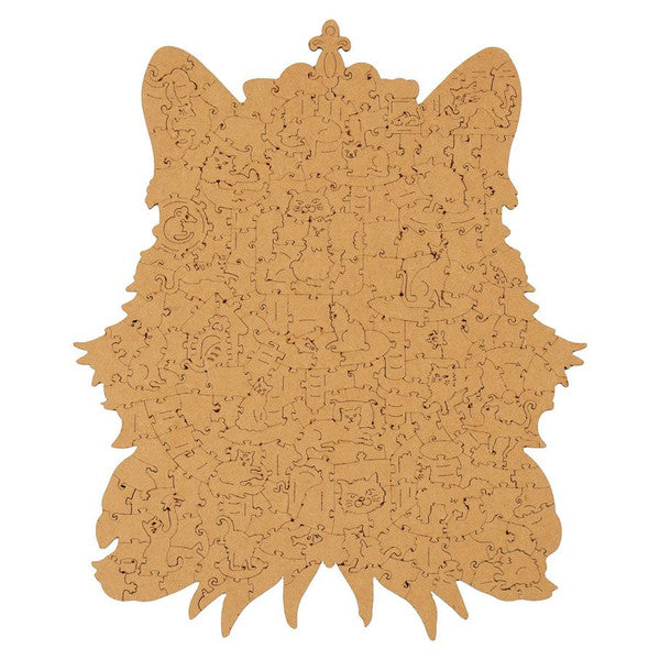 Wooden Puzzle: Cat King