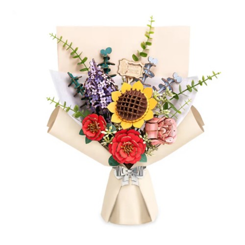 Wooden Puzzle: Flower Bundle