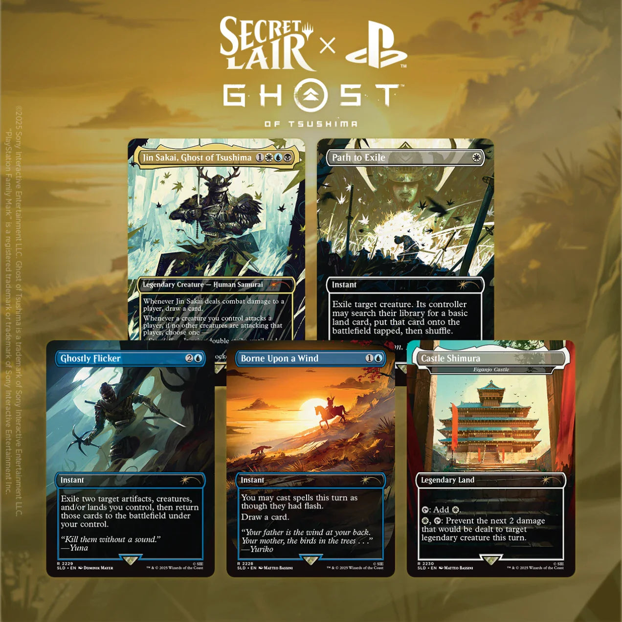 Magic: the Gathering Secret Lair x Ghost of Tsushima