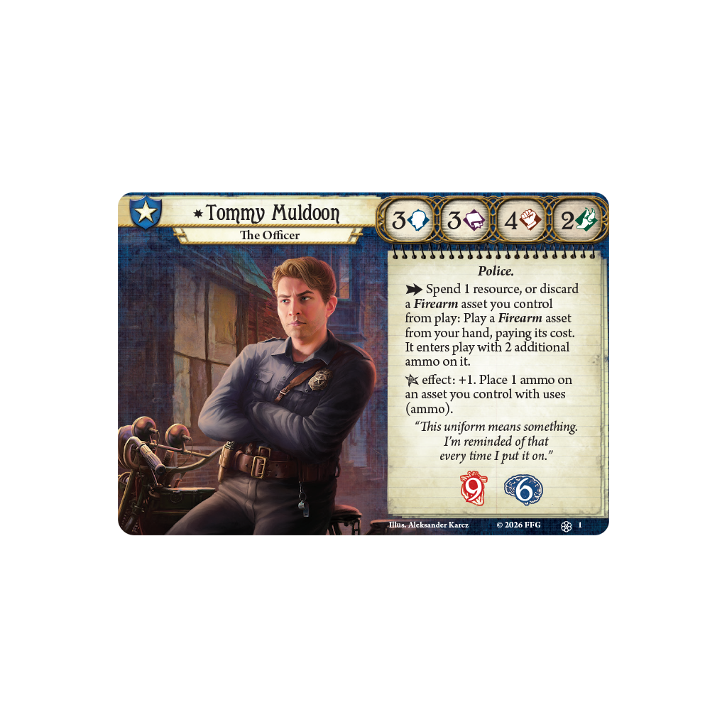 Arkham Horror LCG: Investigator Deck - Tommy Muldoon