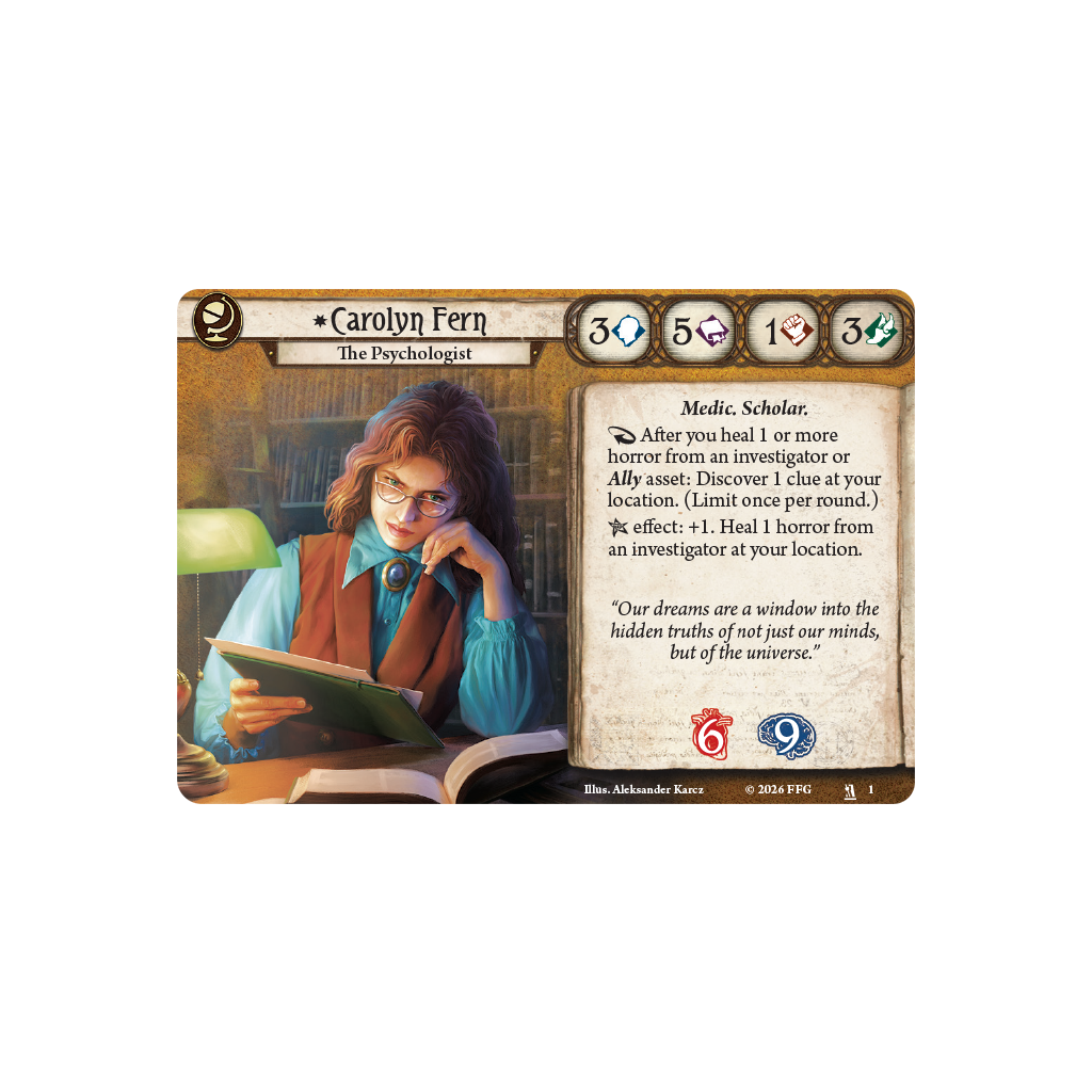 Arkham Horror LCG: Investigator Deck - Carolyn Fern