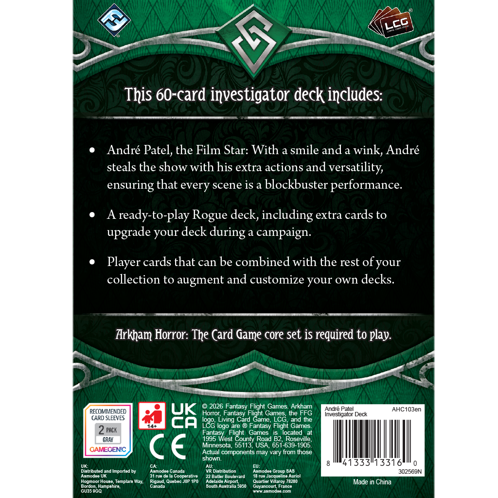 Arkham Horror LCG: Investigator Deck - André Patel