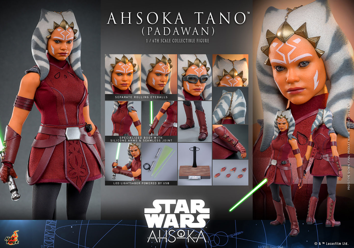 Ahsoka Tano™ (Padawan) Sixth Scale Figure by Hot Toys