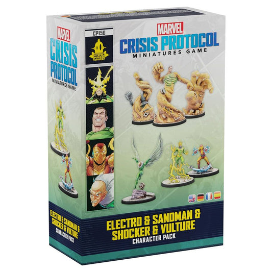 Marvel Crisis Protocol: Electro & Sandman & Shocker & Vulture Character Pack