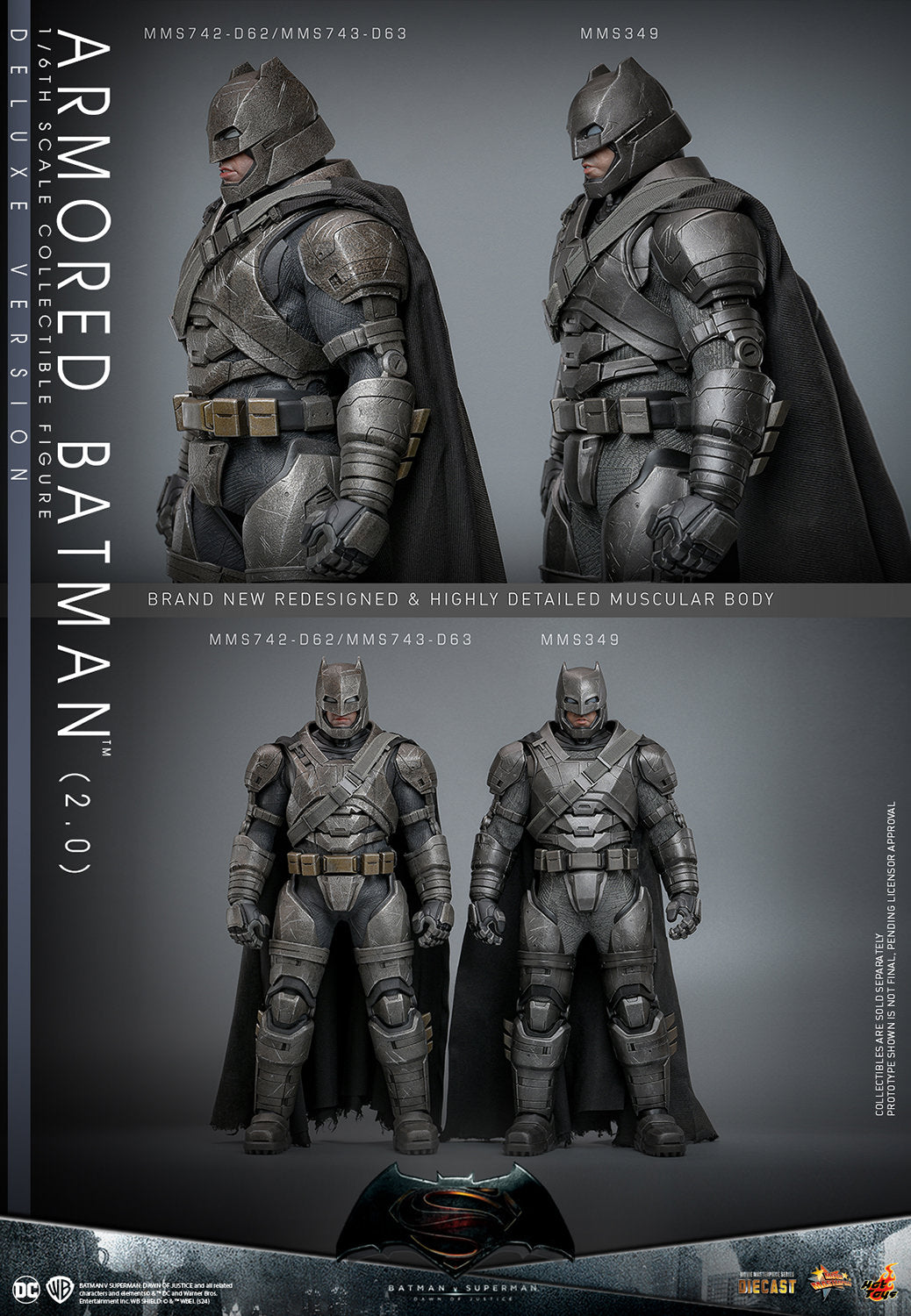 Armored Batman (2.0) (Deluxe Version) Sixth Scale Figure by Hot Toys