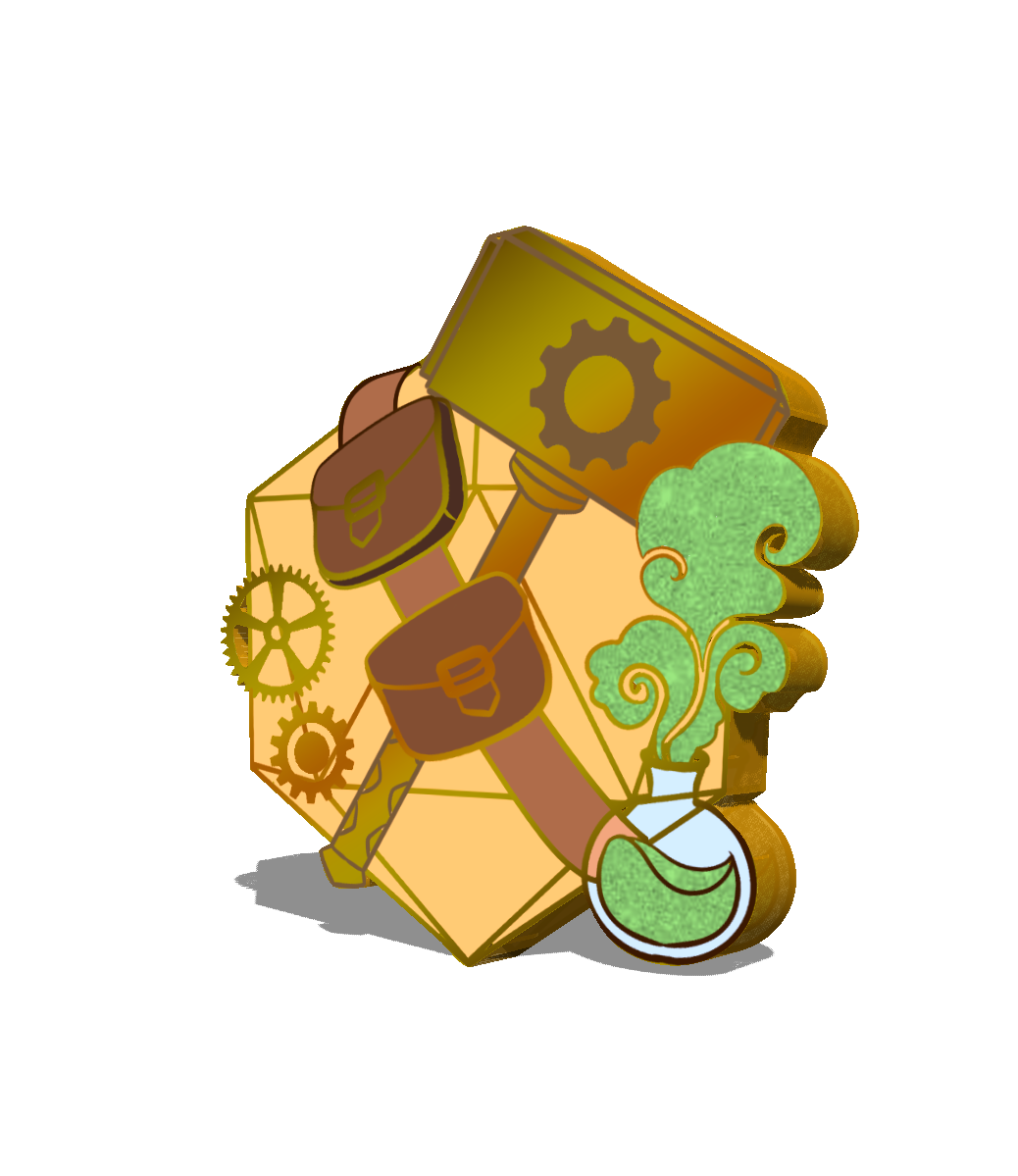 Dungeons & Dragons Role: Artificer Enamel Pin