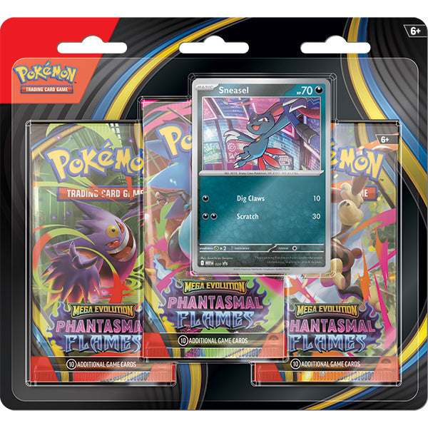 Pokemon: Mega Evolution - Phantasmal Flames 3-Blister Booster Pack - Sneasel